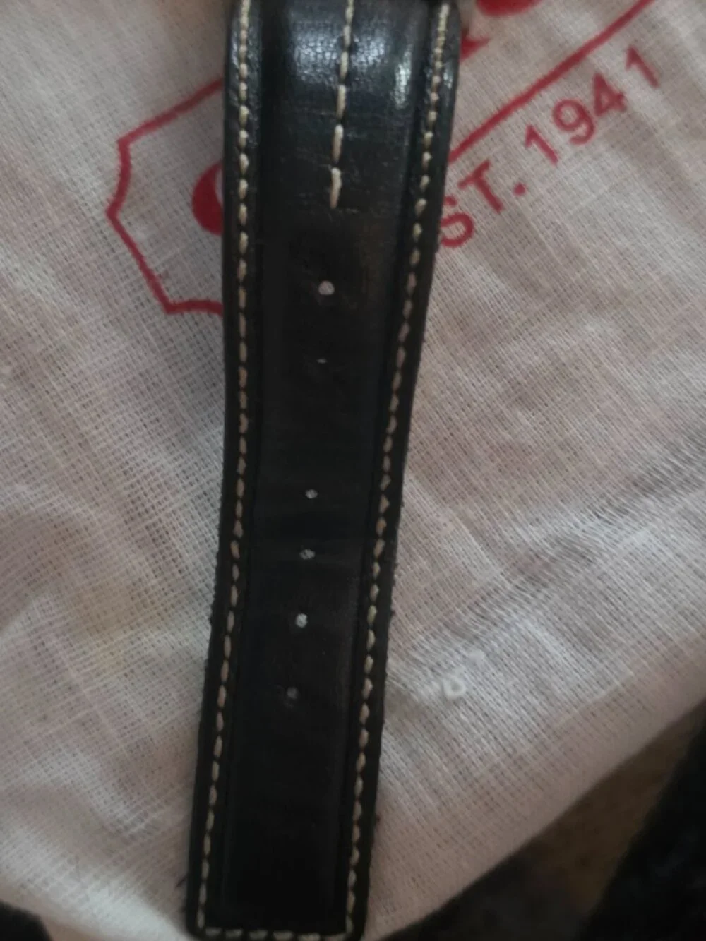 Coach Black Leather Silver Quartz Black Dial Men's Watch